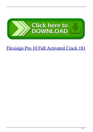 flexisign 10.5.1 crack